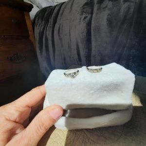 Vintage diamond wedding set. Size 6